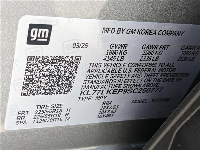 new 2025 Chevrolet Trax car, priced at $24,575