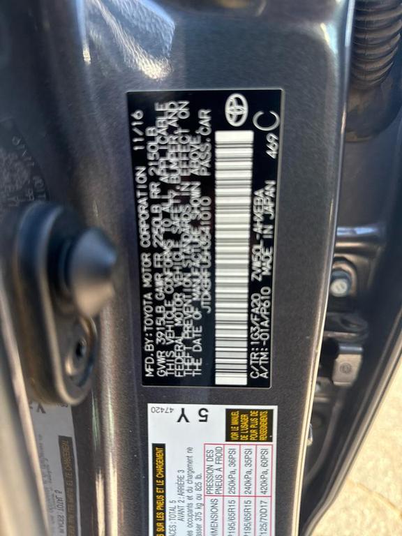2017 Magnetic Gray Metallic Toyota Prius