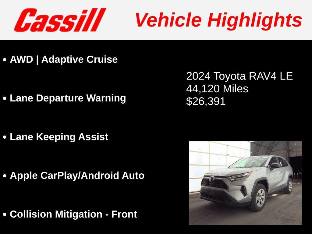 used 2024 Toyota RAV4 car, priced at $26,391