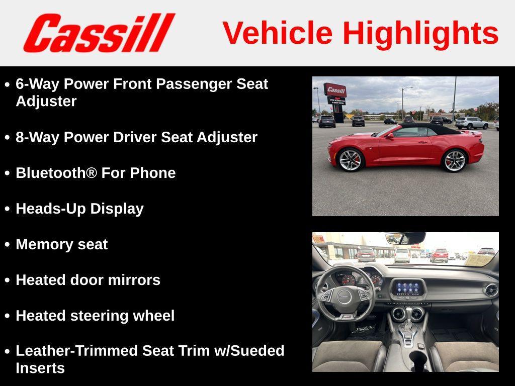 used 2022 Chevrolet Camaro car, priced at $44,957