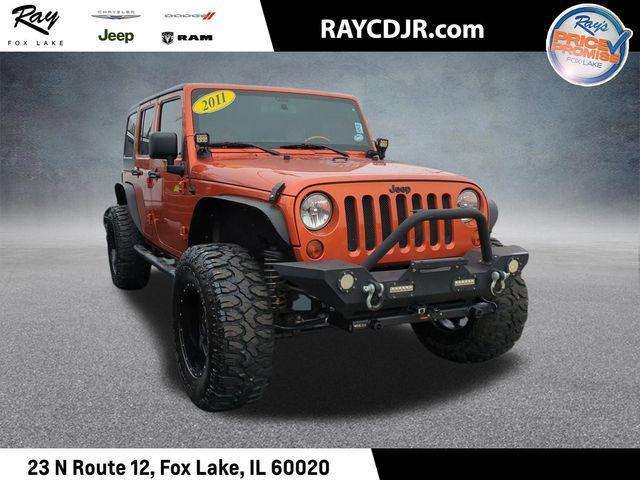 used 2011 Jeep Wrangler Unlimited car, priced at $15,990