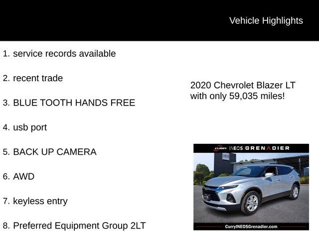 used 2020 Chevrolet Blazer car, priced at $20,725