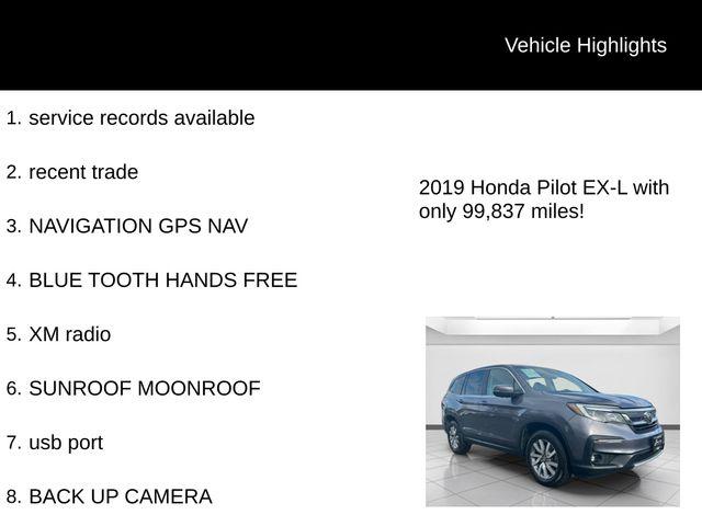 used 2019 Honda Pilot car, priced at $20,375