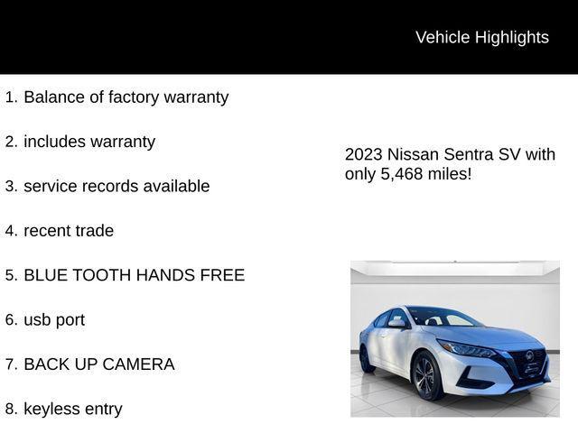 used 2023 Nissan Sentra car, priced at $19,198