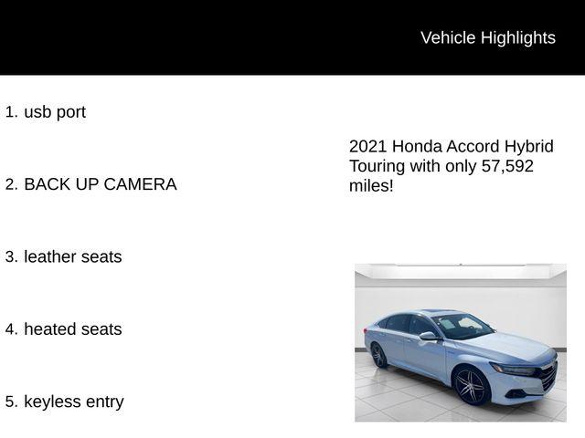 used 2021 Honda Accord Hybrid car, priced at $25,143