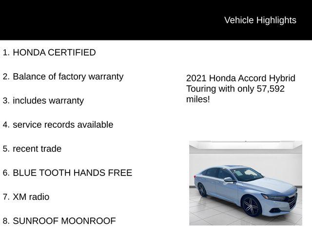 used 2021 Honda Accord Hybrid car, priced at $25,143