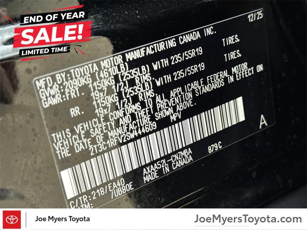 new 2025 Toyota RAV4 car, priced at $36,150