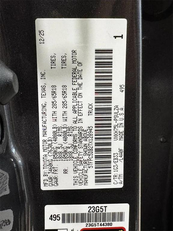 new 2026 Toyota Tundra Hybrid car, priced at $74,017