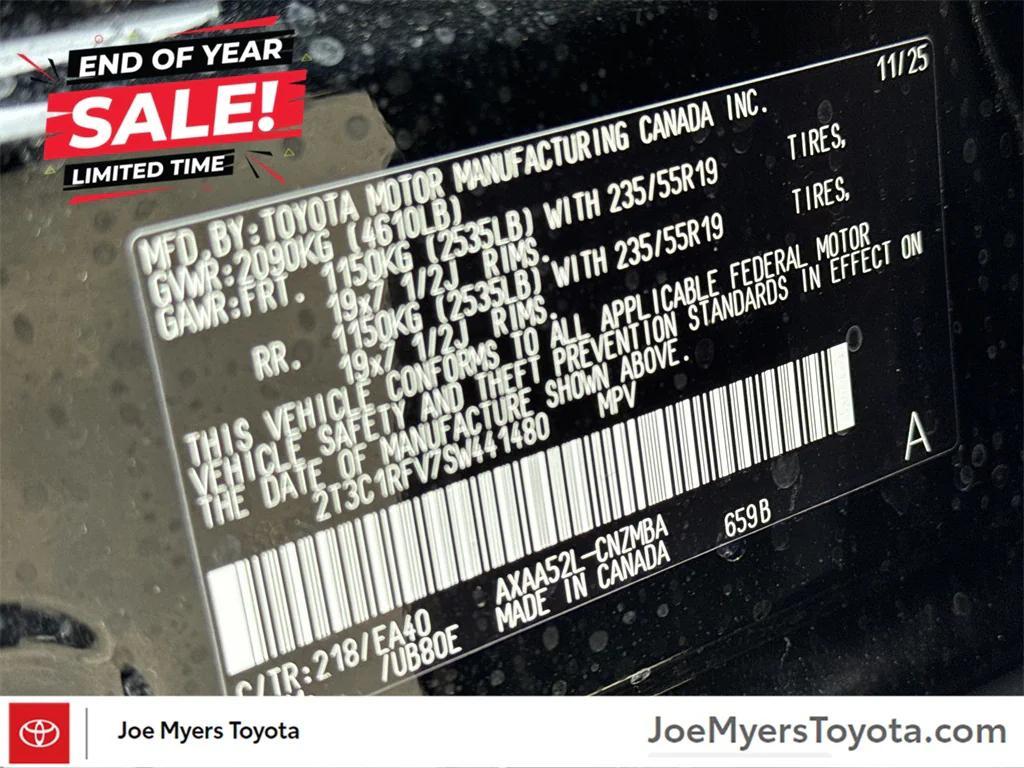 new 2025 Toyota RAV4 car, priced at $36,359