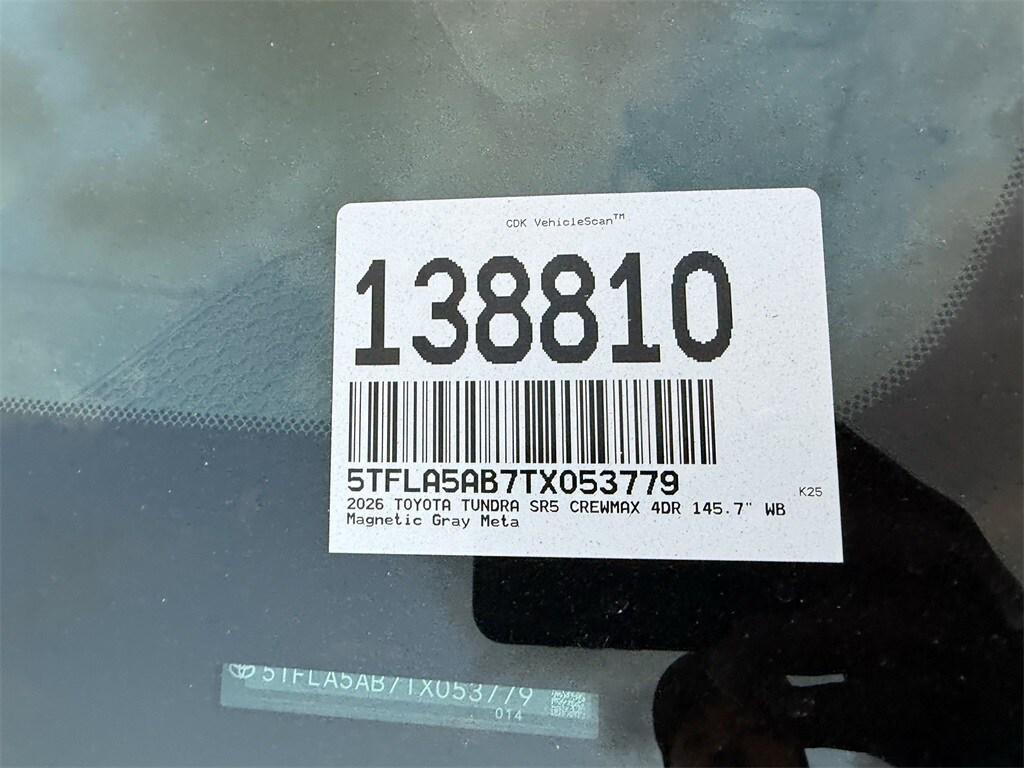 new 2026 Toyota Tundra car, priced at $52,352