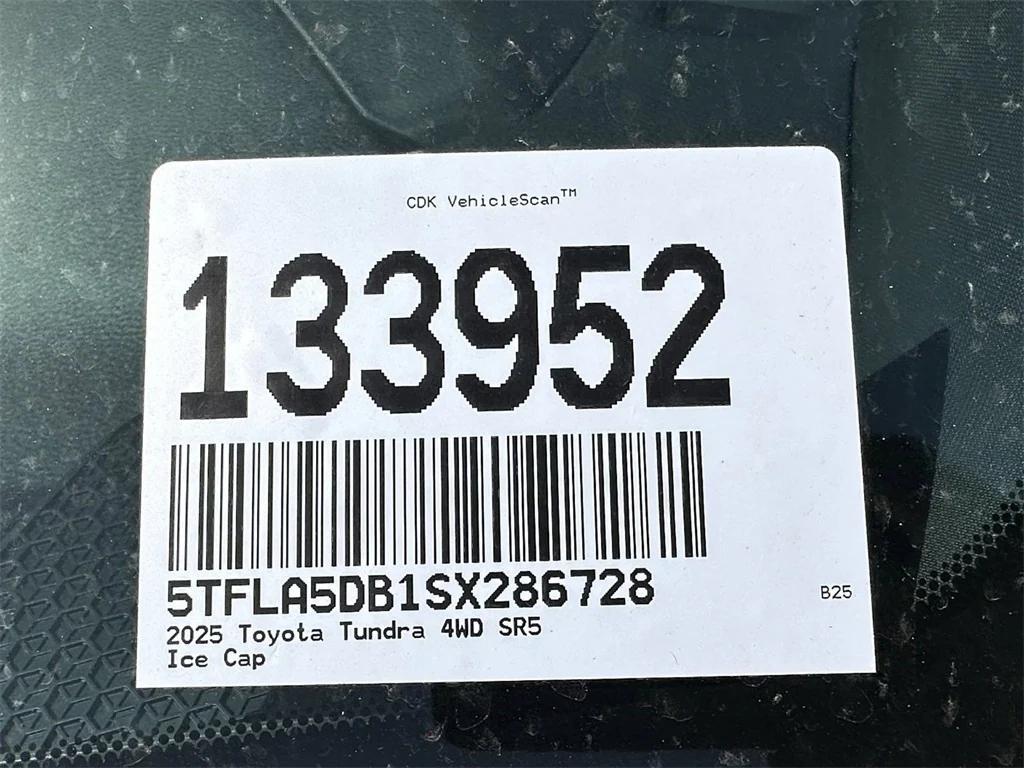 new 2025 Toyota Tundra car, priced at $60,046