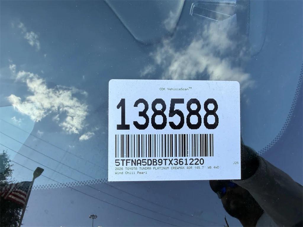 new 2026 Toyota Tundra car, priced at $70,121