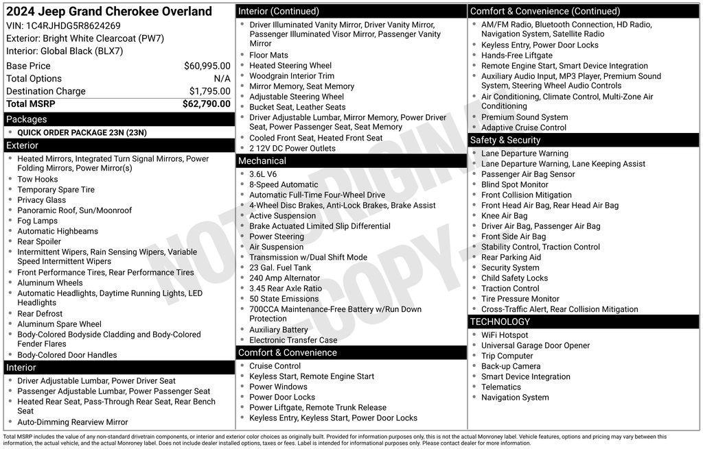 used 2024 Jeep Grand Cherokee car, priced at $48,998