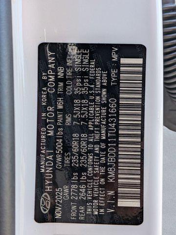 new 2026 Hyundai TUCSON Hybrid car, priced at $35,774