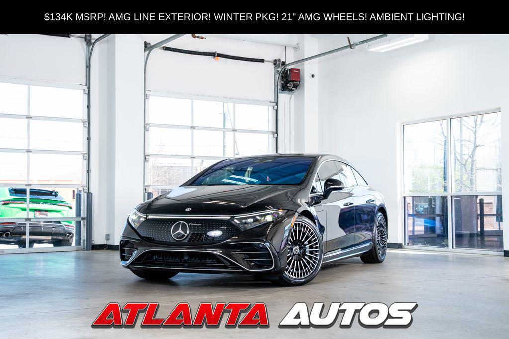 used 2022 Mercedes-Benz EQS 580 car, priced at $49,999