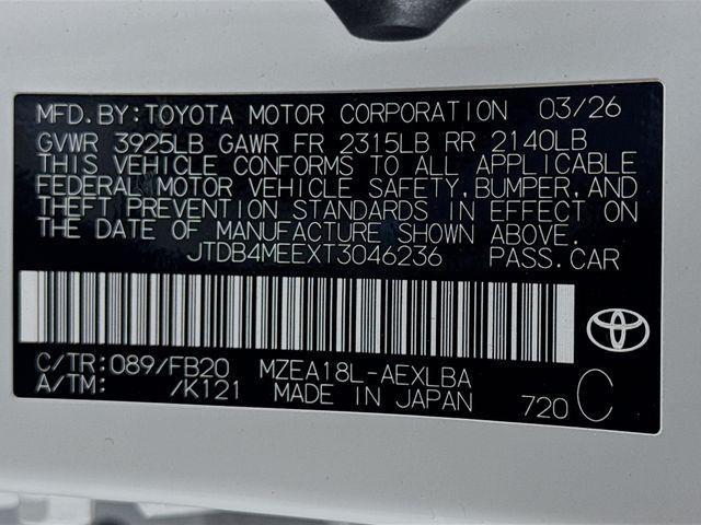 new 2026 Toyota Corolla car, priced at $25,759