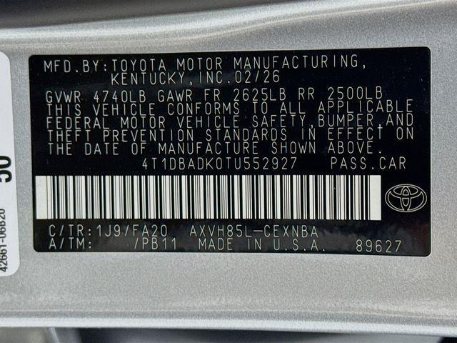 new 2026 Toyota Camry car, priced at $33,799