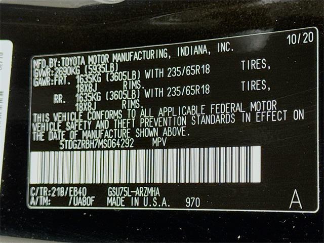 used 2021 Toyota Highlander car, priced at $31,344