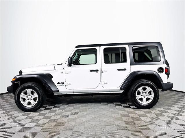 used 2021 Jeep Wrangler Unlimited car, priced at $25,544