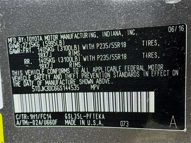 used 2016 Toyota Sienna car, priced at $16,944