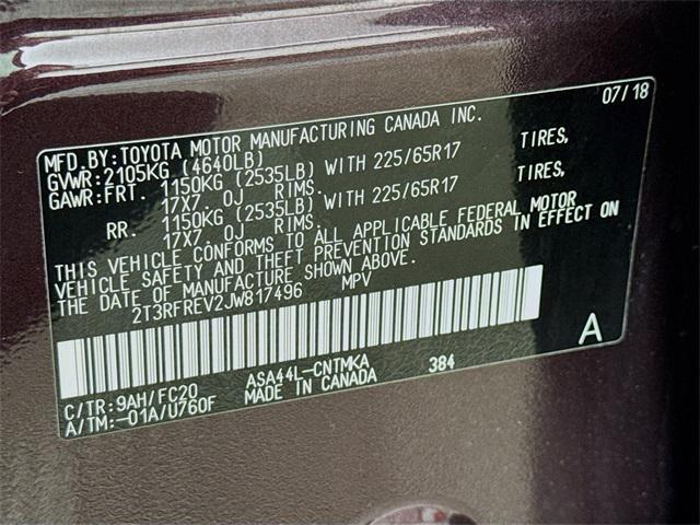 used 2018 Toyota RAV4 car, priced at $18,544