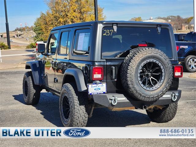 used 2021 Jeep Wrangler Unlimited car, priced at $21,999