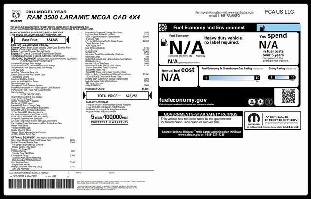 used 2018 Ram 3500 car, priced at $42,603