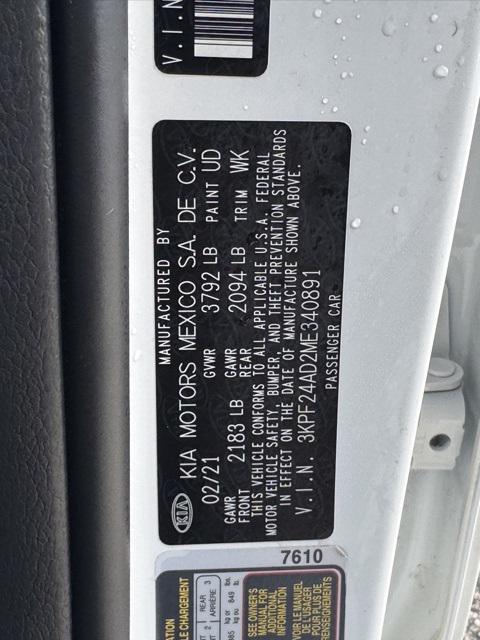 used 2021 Kia Forte car, priced at $14,737