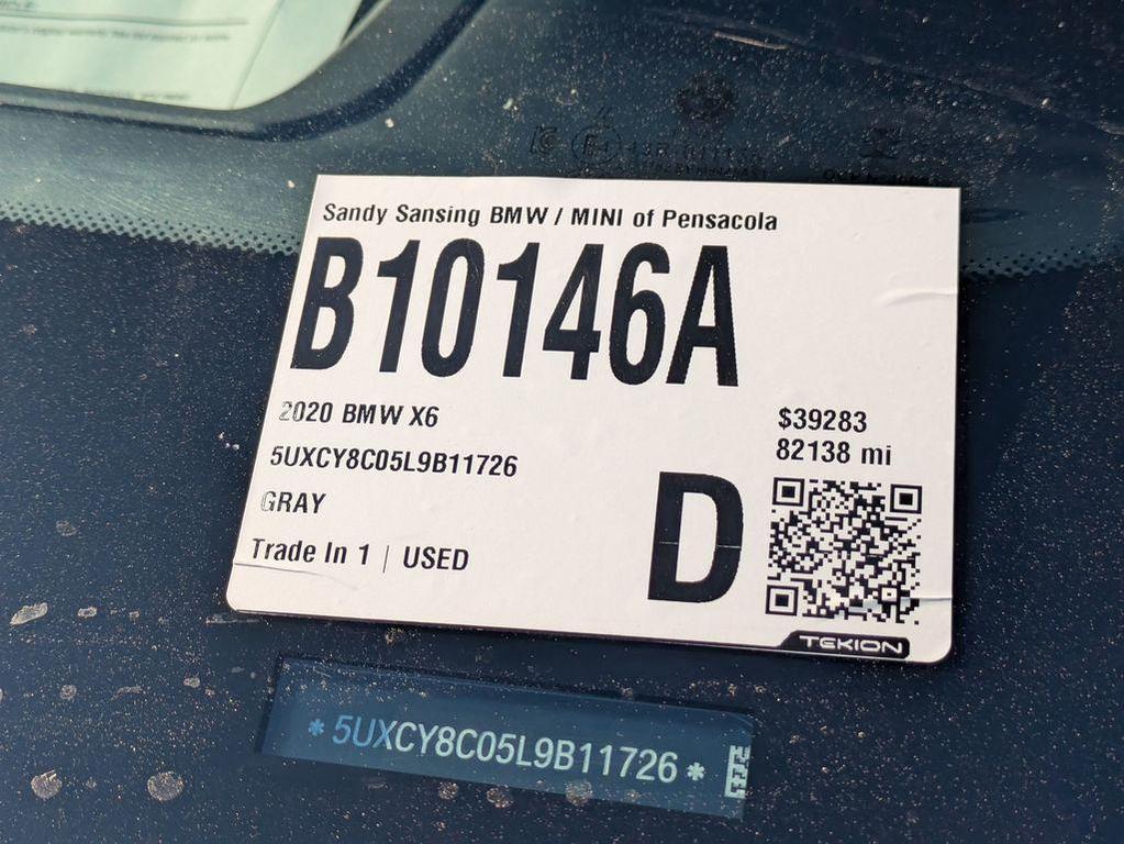 used 2020 BMW X6 car, priced at $39,283