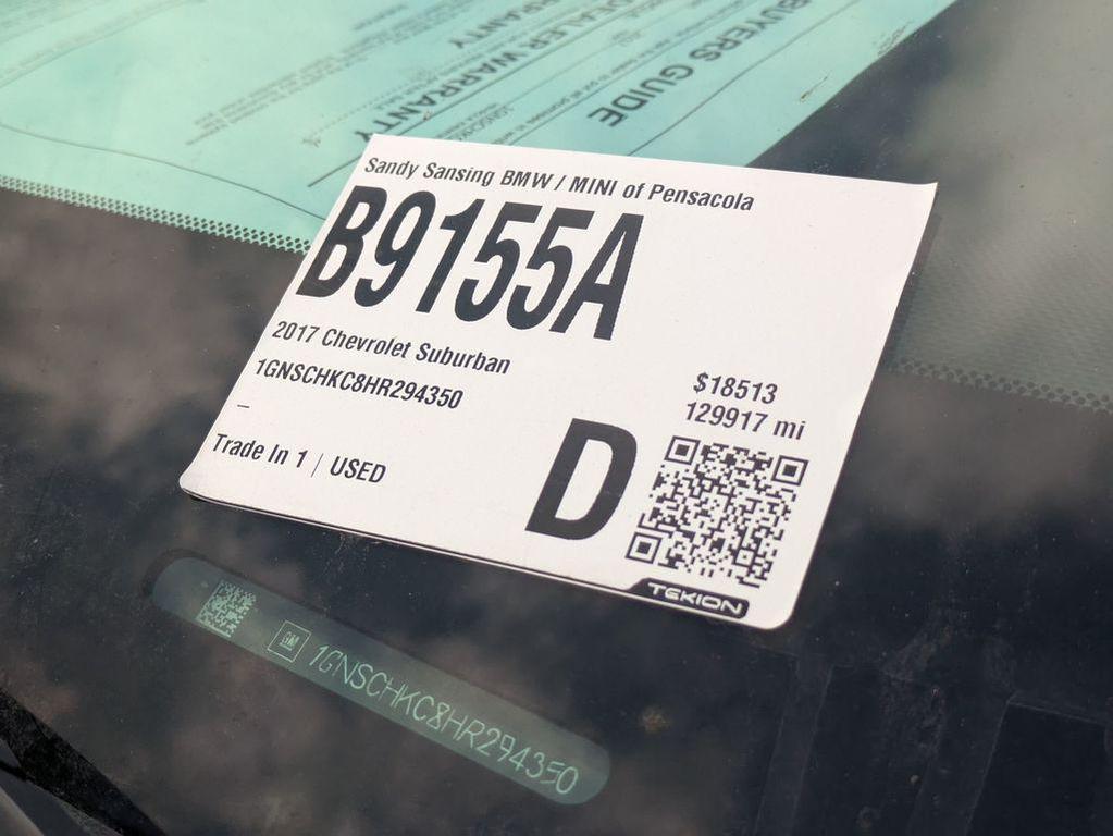 used 2017 Chevrolet Suburban car, priced at $17,610