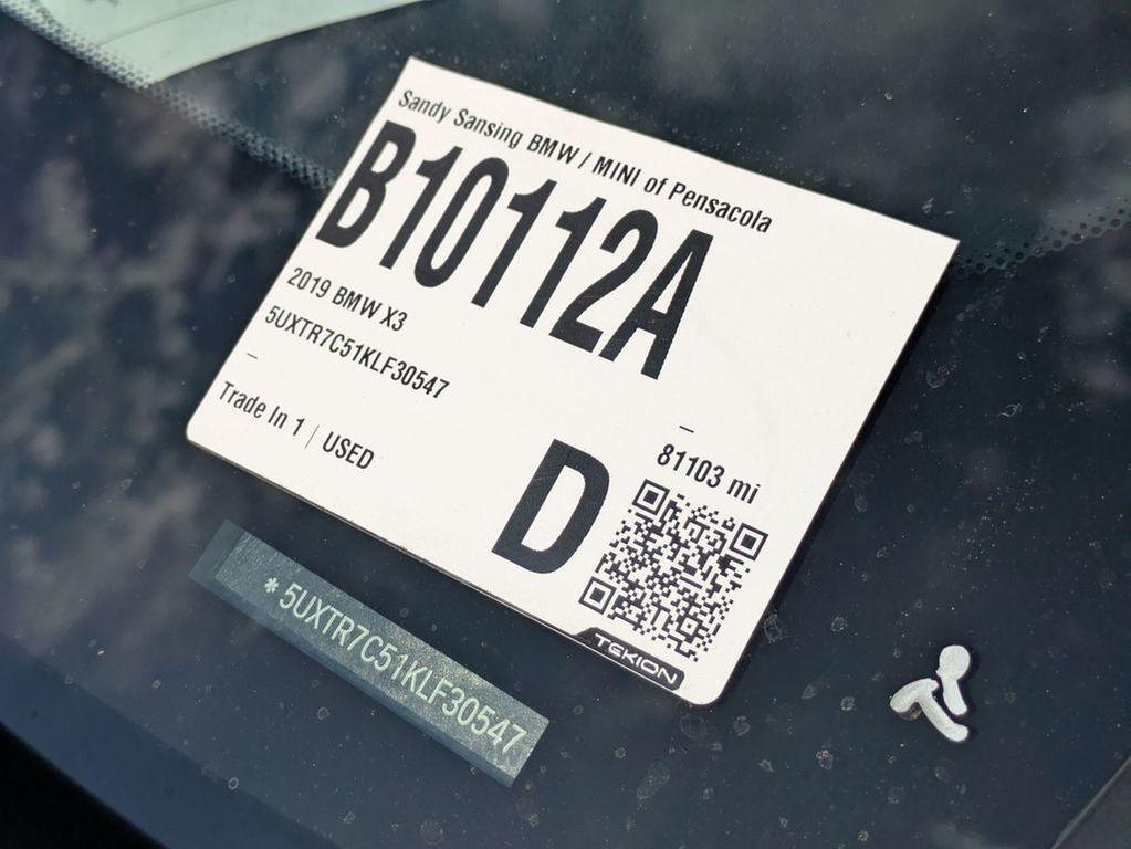 used 2019 BMW X3 car, priced at $15,820