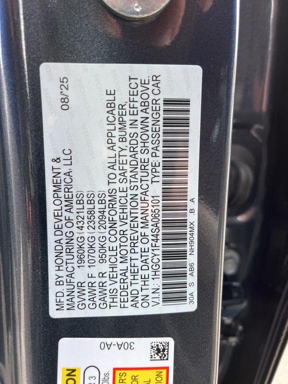 new 2025 Honda Accord car, priced at $29,960