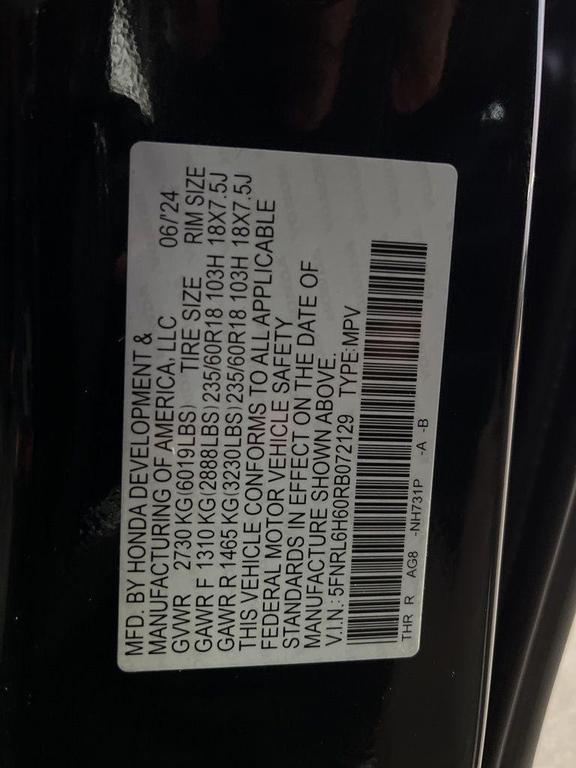 used 2024 Honda Odyssey car, priced at $32,497