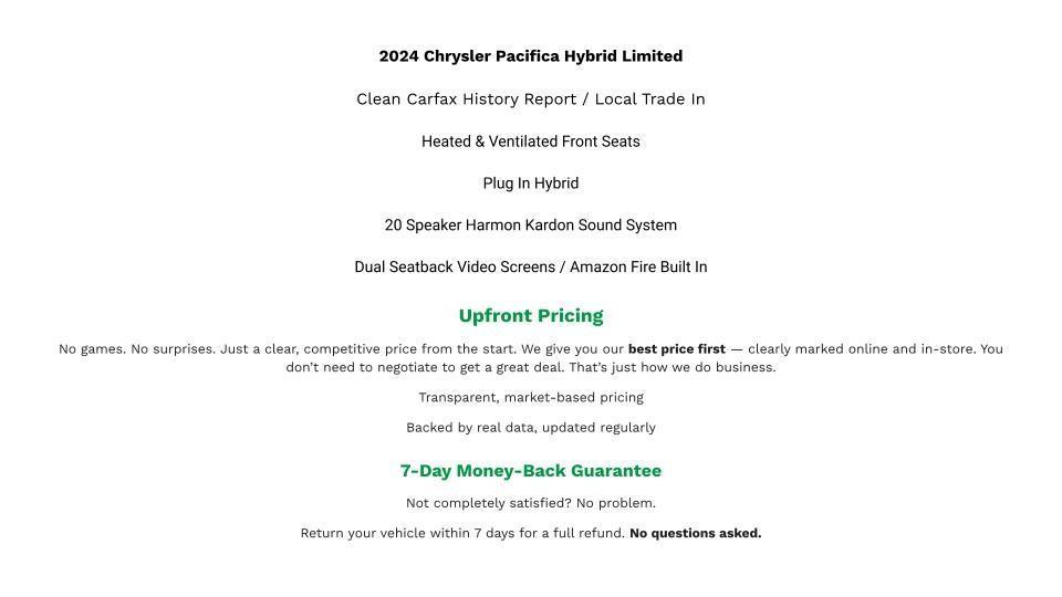 used 2023 Chrysler Pacifica Hybrid car, priced at $32,483