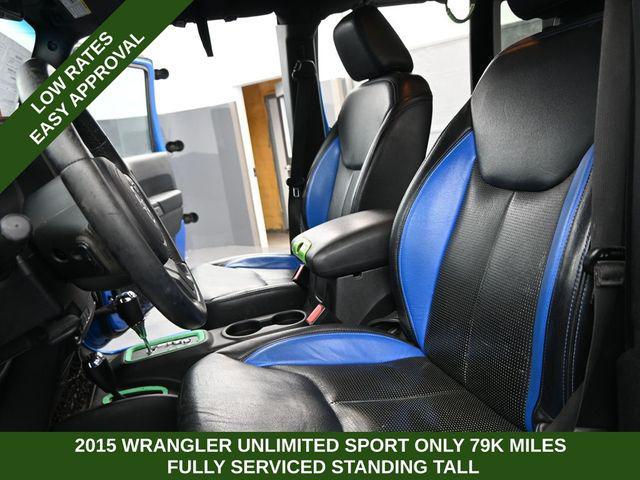 used 2015 Jeep Wrangler Unlimited car, priced at $16,749