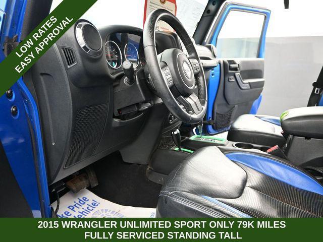 used 2015 Jeep Wrangler Unlimited car, priced at $16,749