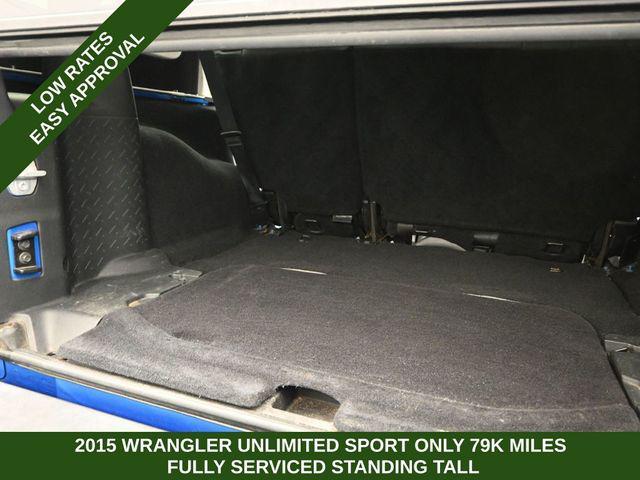 used 2015 Jeep Wrangler Unlimited car, priced at $16,749