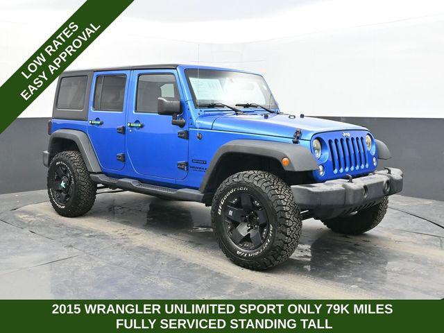 used 2015 Jeep Wrangler Unlimited car, priced at $16,749