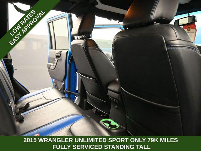 used 2015 Jeep Wrangler Unlimited car, priced at $16,749