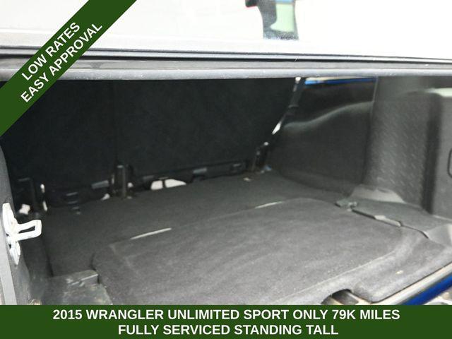 used 2015 Jeep Wrangler Unlimited car, priced at $16,749