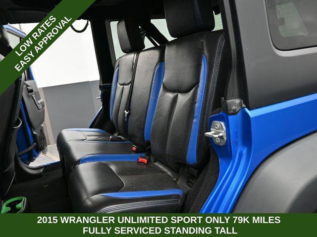 used 2015 Jeep Wrangler Unlimited car, priced at $16,749