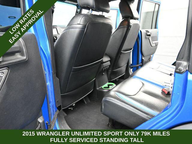 used 2015 Jeep Wrangler Unlimited car, priced at $16,749