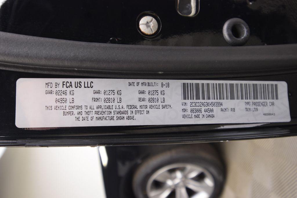 2019 Pitch Black Clearcoat Dodge Challenger