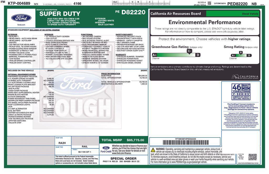 used 2023 Ford F-350 car, priced at $73,348