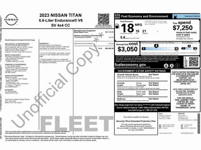 used 2023 Nissan Titan car, priced at $27,999