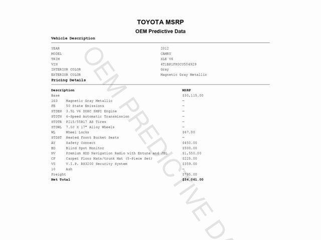 used 2012 Toyota Camry car, priced at $12,999