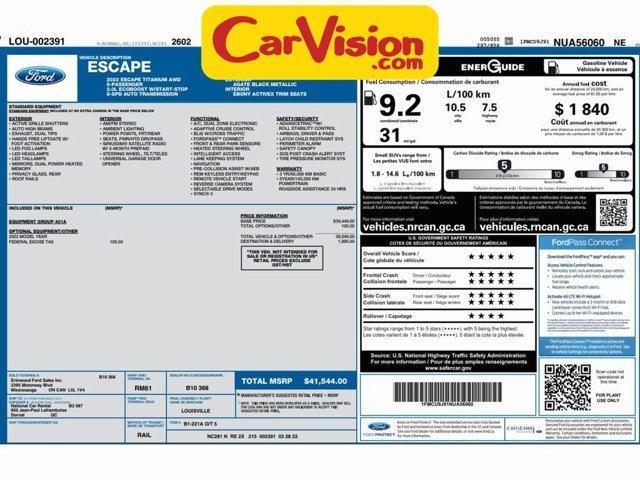 used 2022 Ford Escape car, priced at $19,990