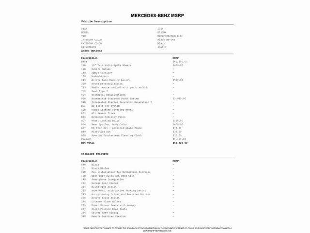 used 2024 Mercedes-Benz E-Class car, priced at $46,499