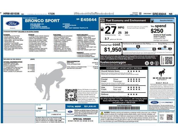 used 2025 Ford Bronco Sport car, priced at $26,499