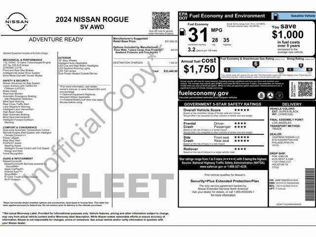 used 2024 Nissan Rogue car, priced at $18,999